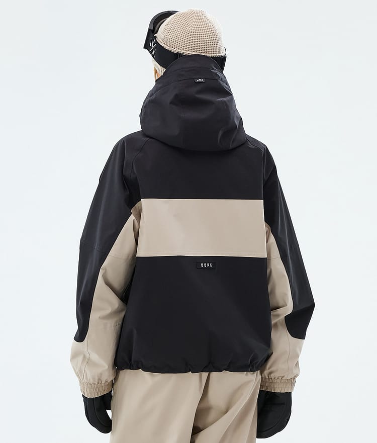 Dope Spartan W Laskettelutakki Naiset Stripe Black/Sand, Image 6 of 8