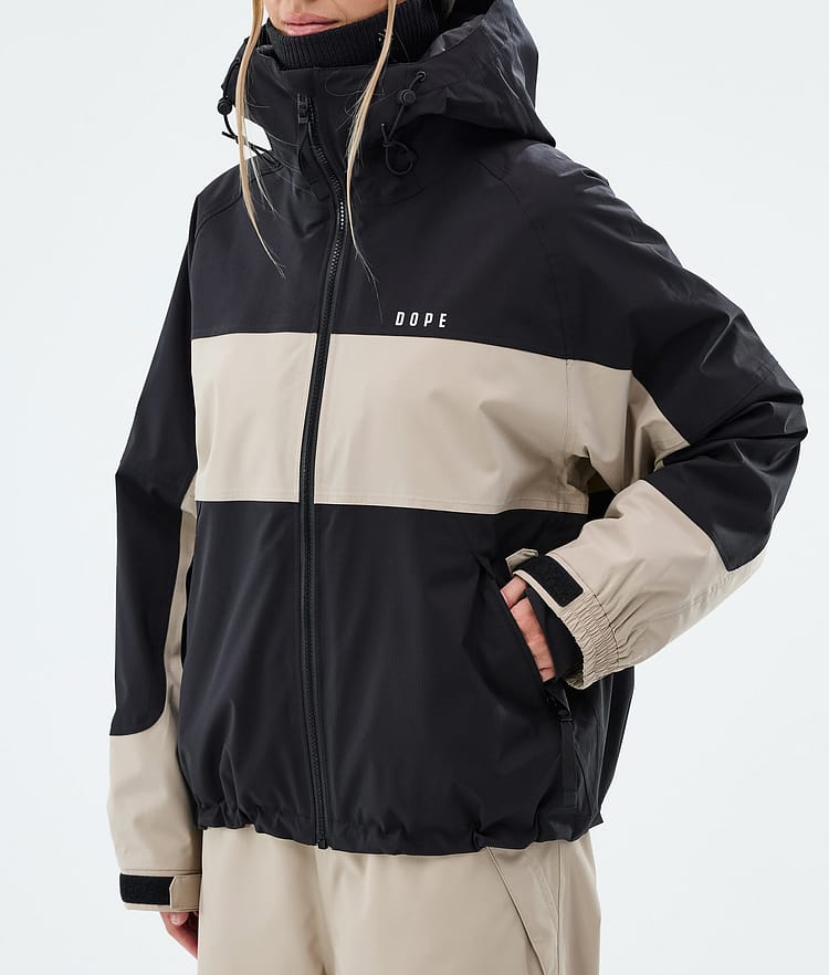 Dope Spartan W Laskettelutakki Naiset Stripe Black/Sand, Image 7 of 8