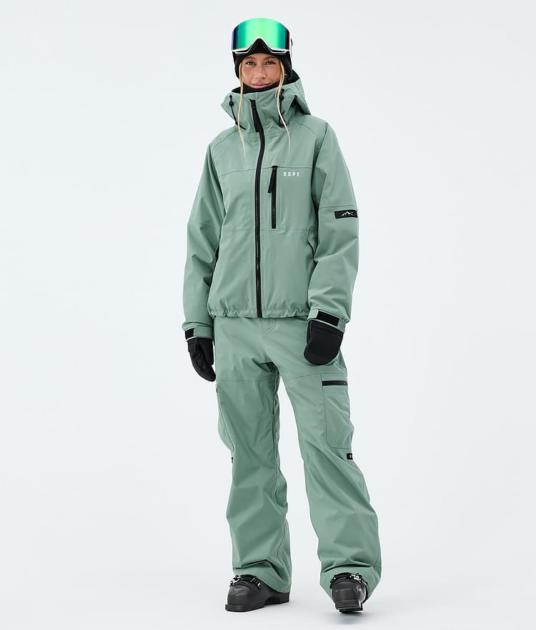 Dope Apex W Laskettelutakki Naiset Faded Green, Image 2 of 9