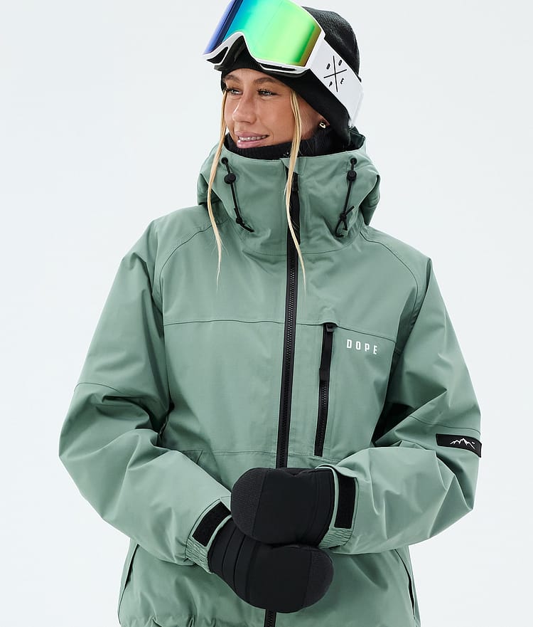 Dope Apex W Laskettelutakki Naiset Faded Green, Image 4 of 9