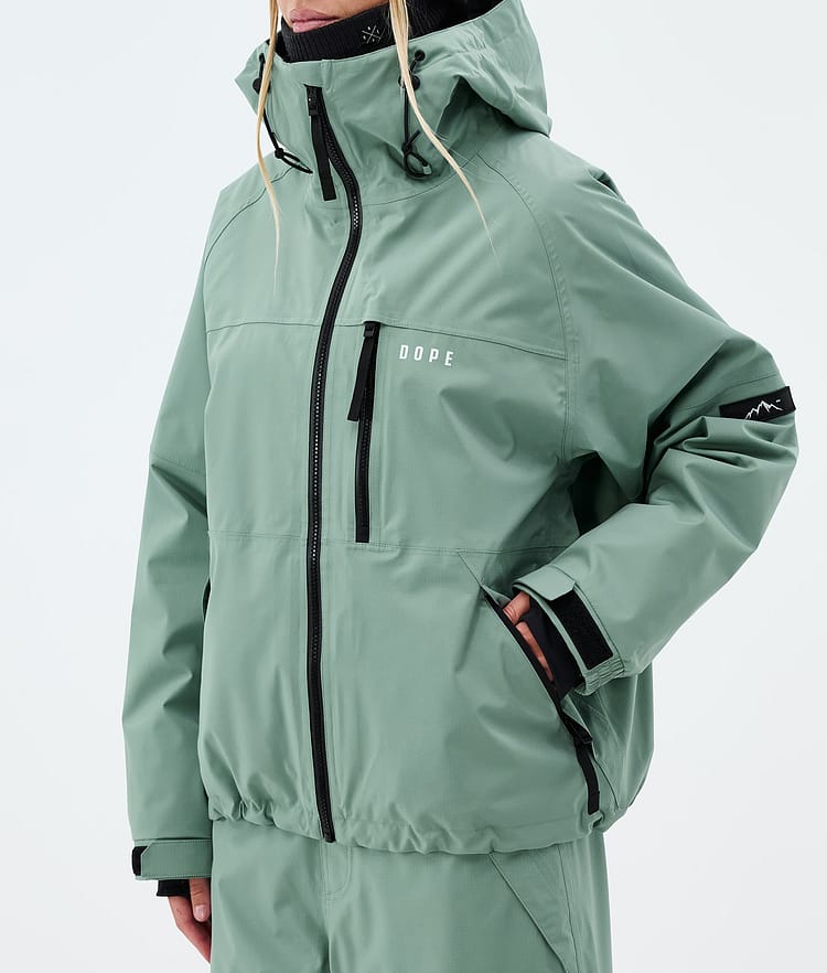 Dope Apex W Lumilautailutakki Naiset Faded Green, Image 7 of 9