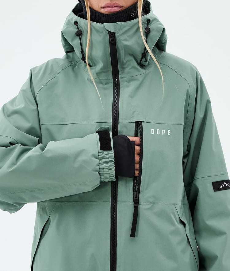 Dope Apex W Laskettelutakki Naiset Faded Green, Image 8 of 9