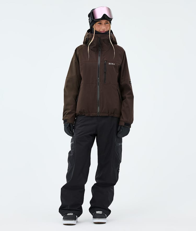 Dope Apex W Lumilautailutakki Naiset Dark Brown, Image 2 of 9