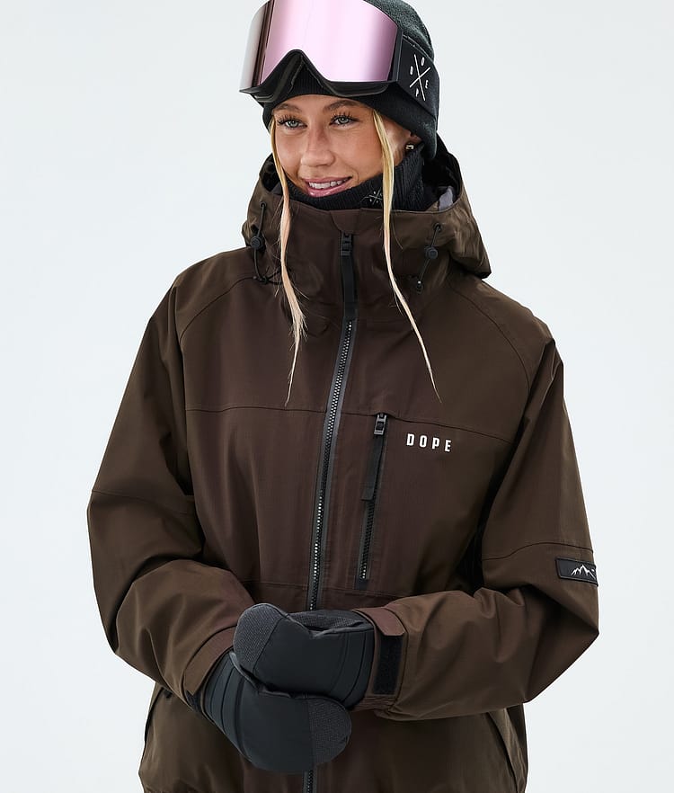 Dope Apex W Laskettelutakki Naiset Dark Brown, Image 4 of 9