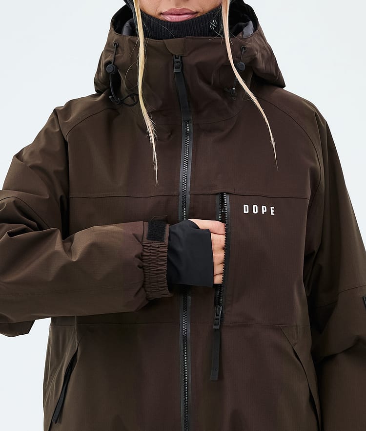 Dope Apex W Laskettelutakki Naiset Dark Brown, Image 8 of 9