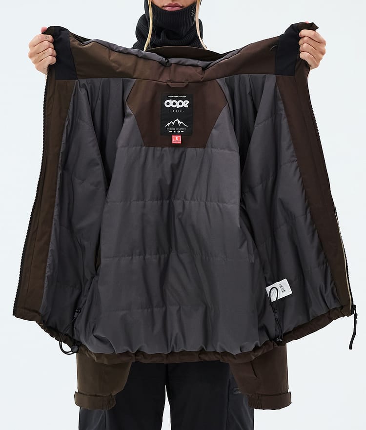 Dope Apex W Laskettelutakki Naiset Dark Brown, Image 9 of 9