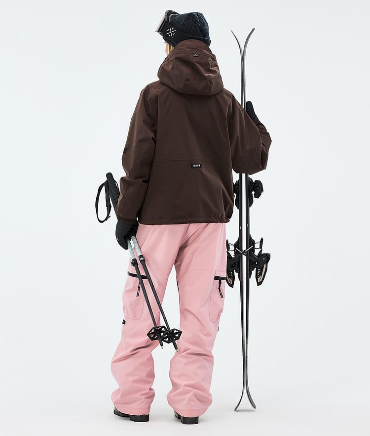 Dope Apex W Laskettelu Outfit Naiset Dark Brown/Soft Pink, Kuva 2 / 2