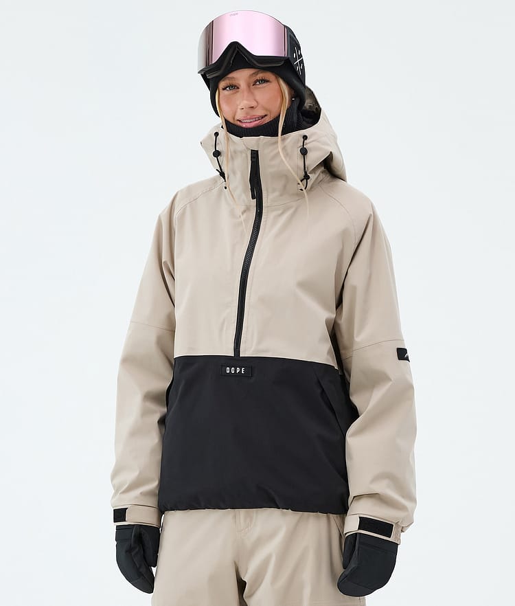 Dope Arnok W Lumilautailutakki Naiset Sand/Black, Image 4 of 8