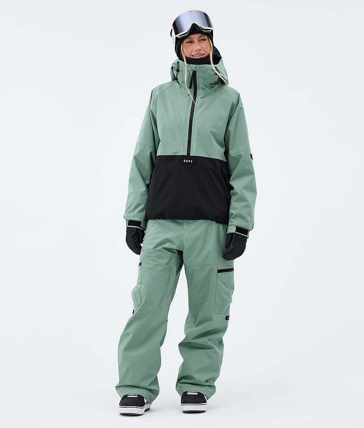 Dope Arnok W Lumilautailutakki Naiset Faded Green/Black, Image 2 of 8