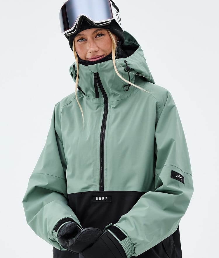 Dope Arnok W Lumilautailutakki Naiset Faded Green/Black, Image 4 of 8