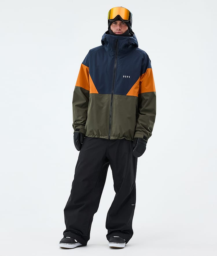 Dope Spartan Lumilautailutakki Miehet Sport Dark Blue/Burned Orange/Olive Green, Image 2 of 8