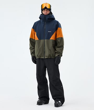Dope Spartan Laskettelu Outfit Dark Blue/Burned Orange/Olive Green/Black