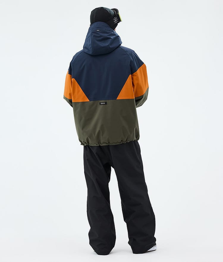 Dope Spartan Lumilautailutakki Miehet Sport Dark Blue/Burned Orange/Olive Green, Image 3 of 8