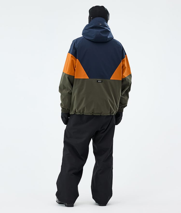 Dope Spartan Laskettelutakki Miehet Sport Dark Blue/Burned Orange/Olive Green, Image 3 of 8