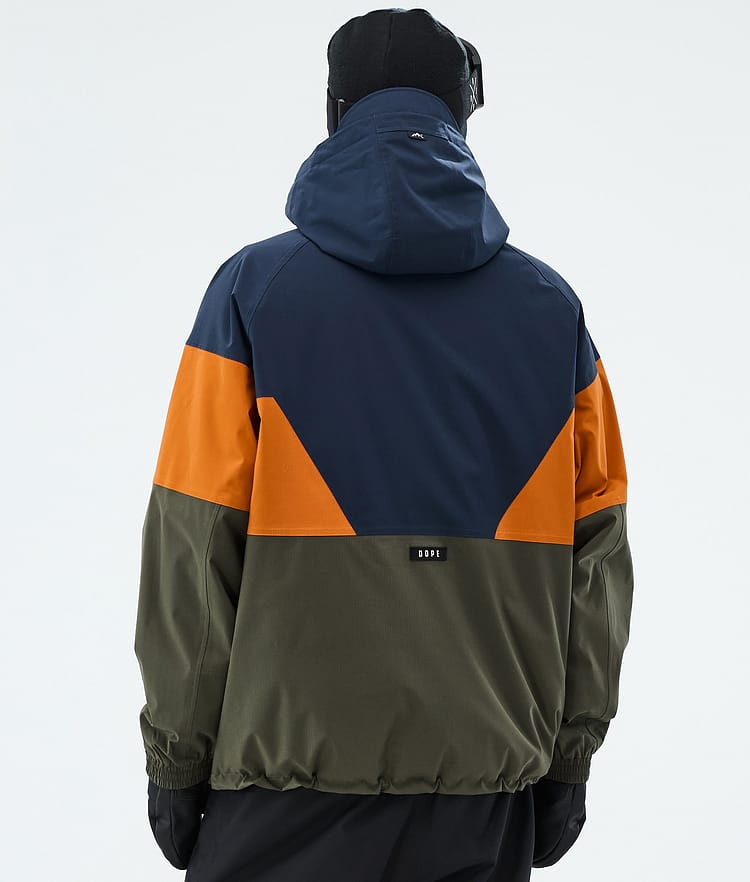 Dope Spartan Laskettelutakki Miehet Sport Dark Blue/Burned Orange/Olive Green, Image 6 of 8