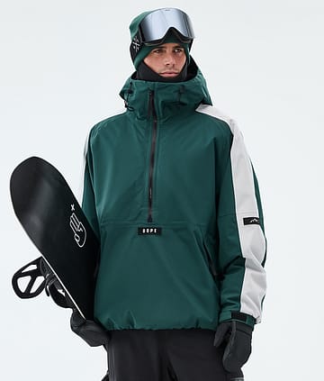 Dope Arnok Lumilautailutakki Track Bottle Green/Light Grey