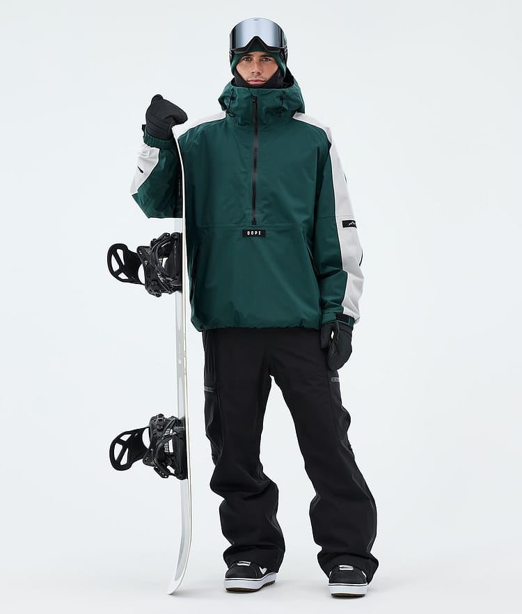 Dope Arnok Lumilautailutakki Miehet Track Bottle Green/Light Grey, Image 2 of 8