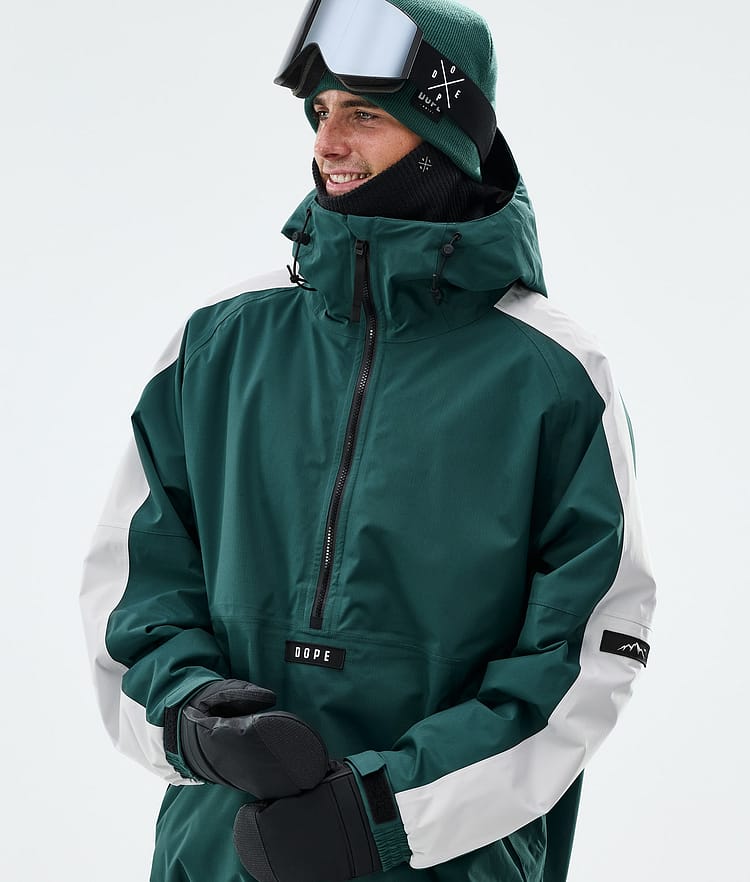 Dope Arnok Lumilautailutakki Miehet Track Bottle Green/Light Grey, Image 4 of 8