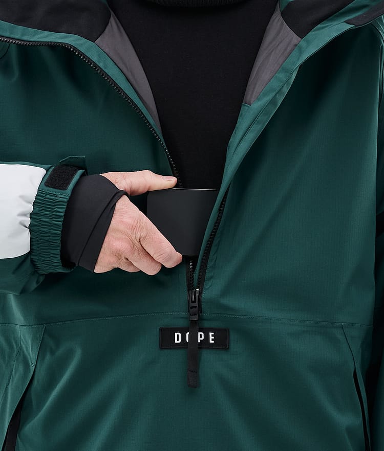 Dope Arnok Laskettelutakki Miehet Track Bottle Green/Light Grey, Image 8 of 8