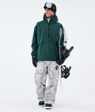 Dope Arnok Lumilautailu Outfit Bottle Green/Light Grey/Fakewood