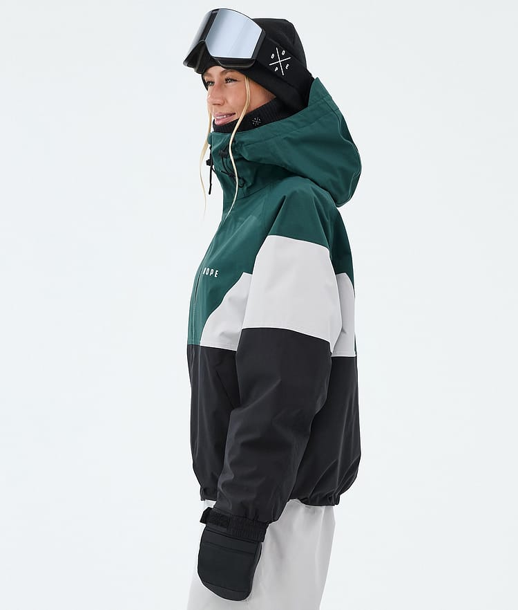 Dope Spartan W Laskettelutakki Naiset Sport Bottle Green/Light Grey/Black, Image 5 of 8