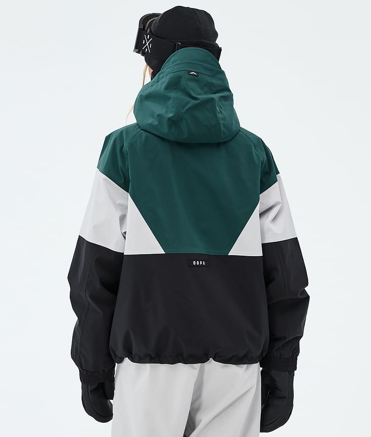 Dope Spartan W Laskettelutakki Naiset Sport Bottle Green/Light Grey/Black, Image 6 of 8