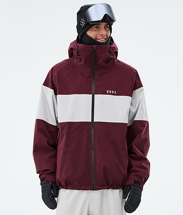 Dope Spartan Lumilautailutakki Stripe Burgundy/Light Grey