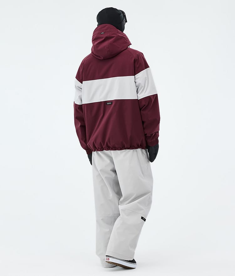 Dope Spartan Lumilautailutakki Miehet Stripe Burgundy/Light Grey, Image 3 of 8