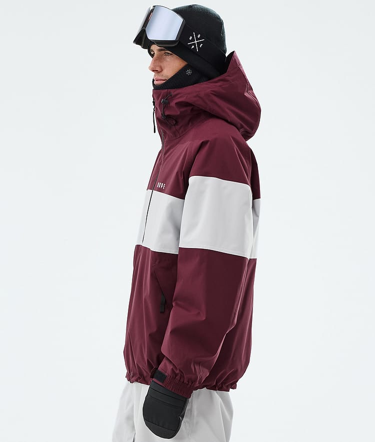 Dope Spartan Laskettelutakki Miehet Stripe Burgundy/Light Grey, Image 5 of 8