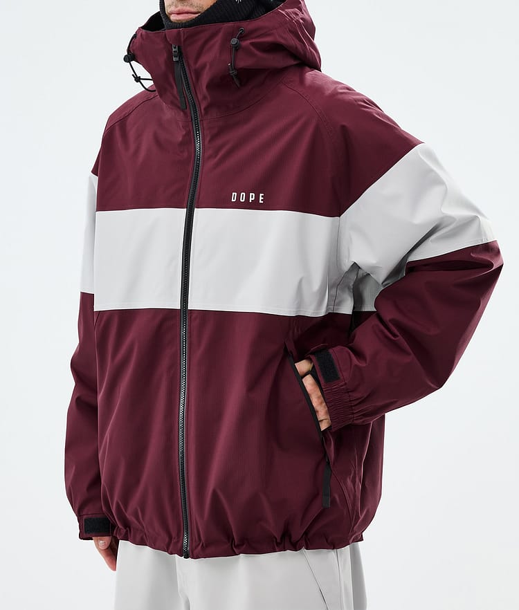 Dope Spartan Laskettelutakki Miehet Stripe Burgundy/Light Grey, Image 7 of 8