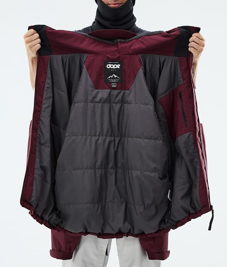 Dope Spartan Lumilautailutakki Miehet Stripe Burgundy/Light Grey, Image 8 of 8