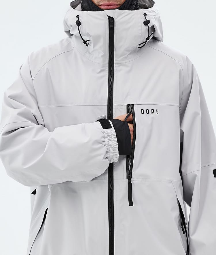 Dope Apex Laskettelutakki Miehet Light Grey, Image 8 of 9