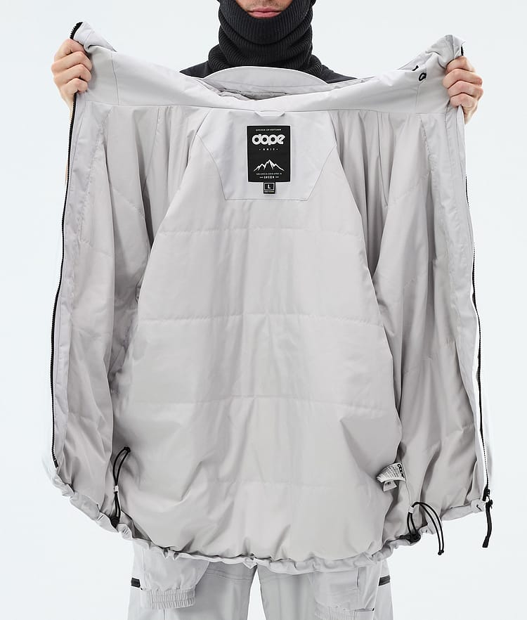 Dope Apex Laskettelutakki Miehet Light Grey, Image 9 of 9