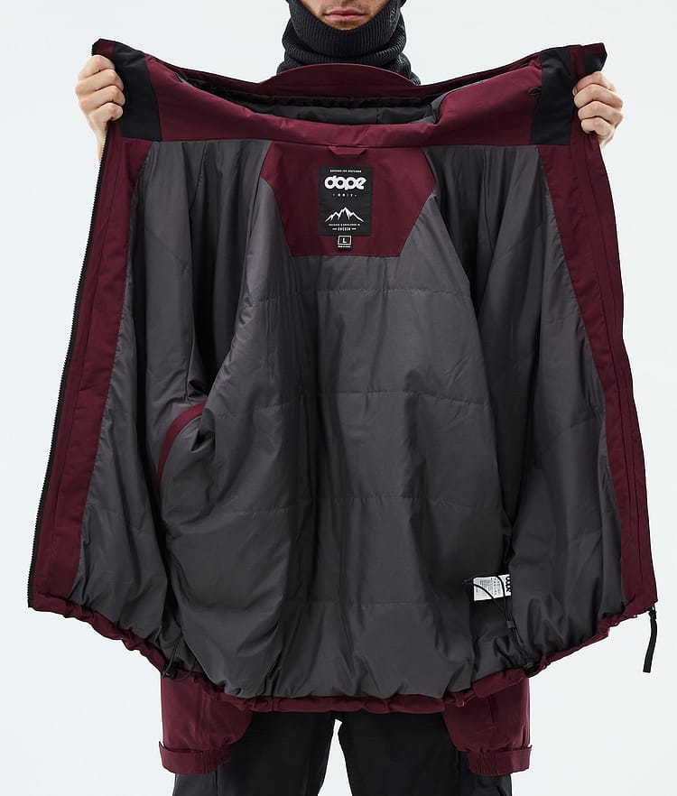 Dope Apex Laskettelutakki Miehet Burgundy, Image 9 of 9
