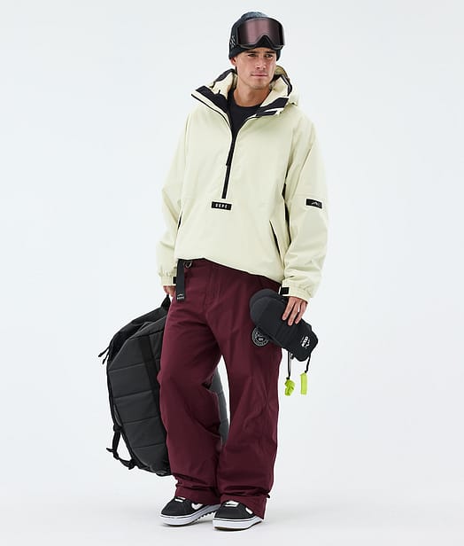 Dope Arnok Lumilautailu Outfit Dirty White/Burgundy