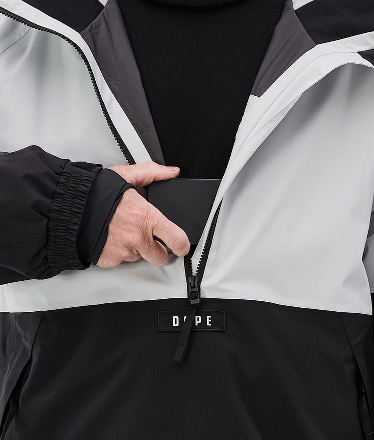 Dope Arnok Laskettelutakki Miehet Light Grey/Black, Image 8 of 8