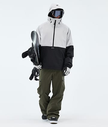 Dope Arnok Lumilautailu Outfit Light Grey/Black/Olive Green