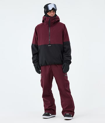 Dope Arnok Lumilautailu Outfit Burgundy/Black