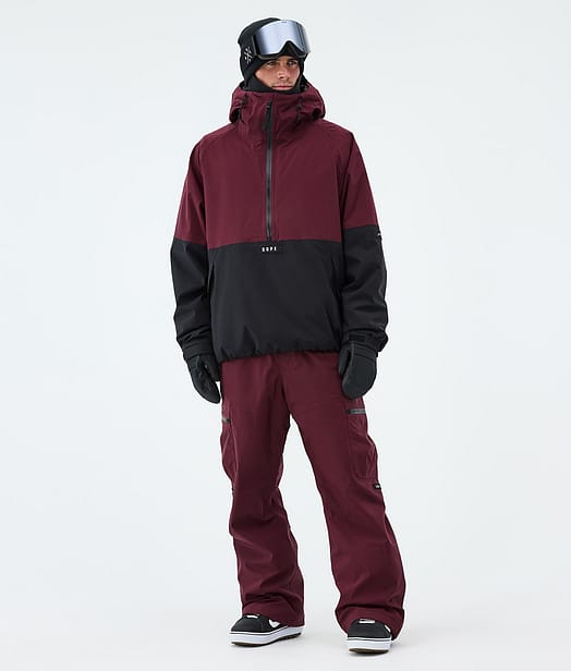 Dope Arnok Lumilautailu Outfit Burgundy/Black