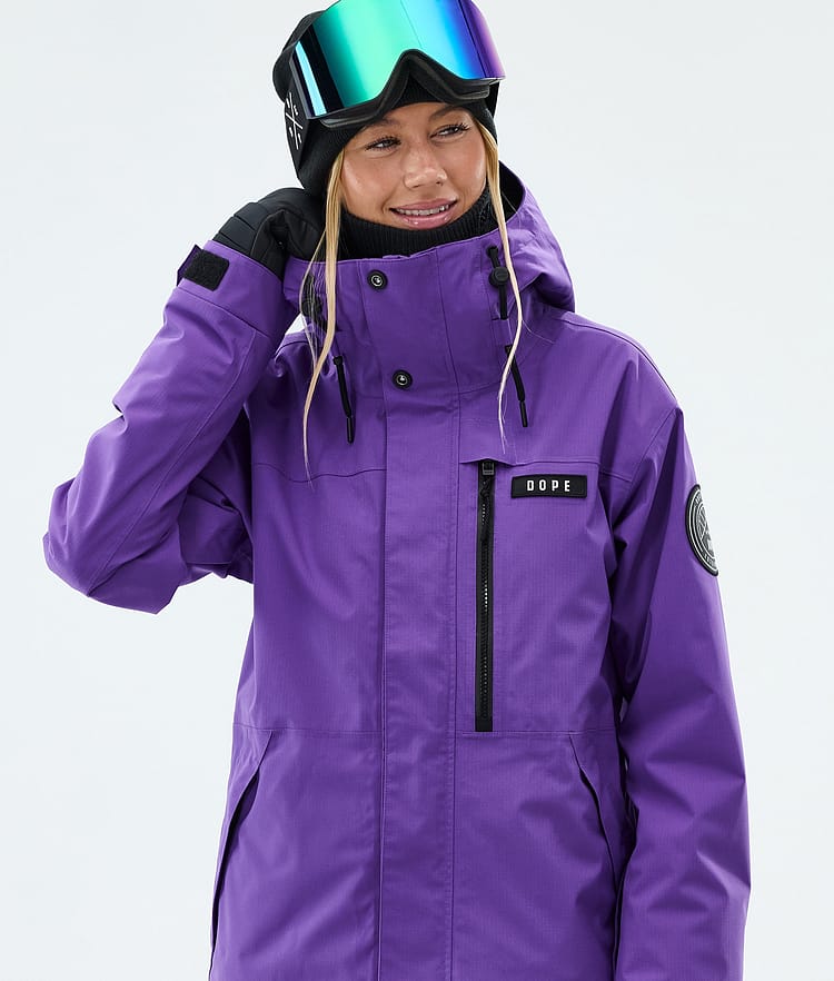 Dope Blizzard W Full Zip Laskettelutakki Naiset Vivid Purple, Image 4 of 9