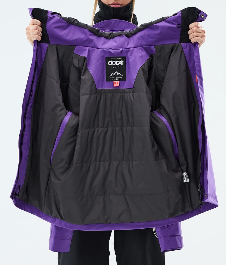 Dope Blizzard W Full Zip Laskettelutakki Naiset Vivid Purple, Image 9 of 9