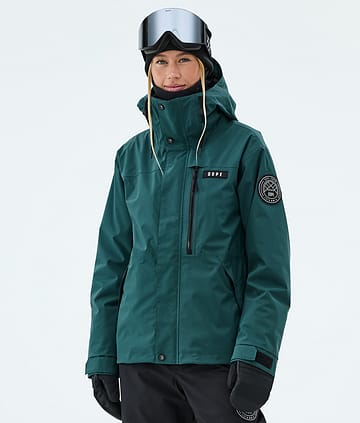 Dope Blizzard W Full Zip Laskettelutakki Bottle Green