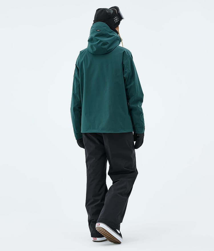 Dope Blizzard W Full Zip Lumilautailutakki Naiset Bottle Green, Kuva 3 / 9