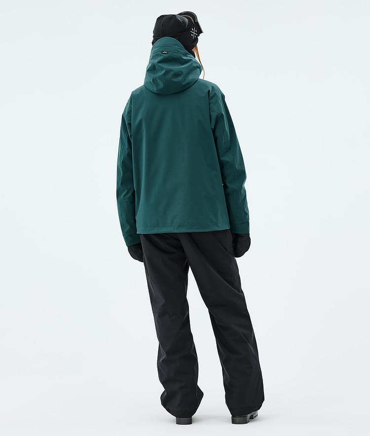 Dope Blizzard W Full Zip Laskettelutakki Naiset Bottle Green, Image 3 of 9