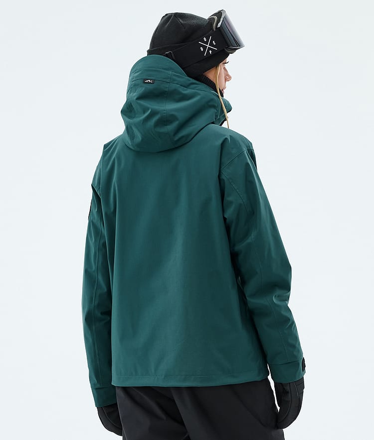 Dope Blizzard W Full Zip Laskettelutakki Naiset Bottle Green, Image 6 of 9