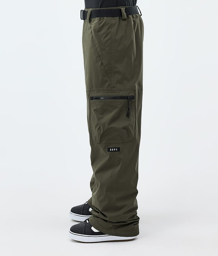 Dope Apex Lumilautailuhousut Miehet Olive Green, Image 3 of 6