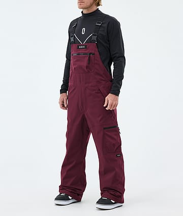 Dope Vertex Lumilautailuhousut Burgundy