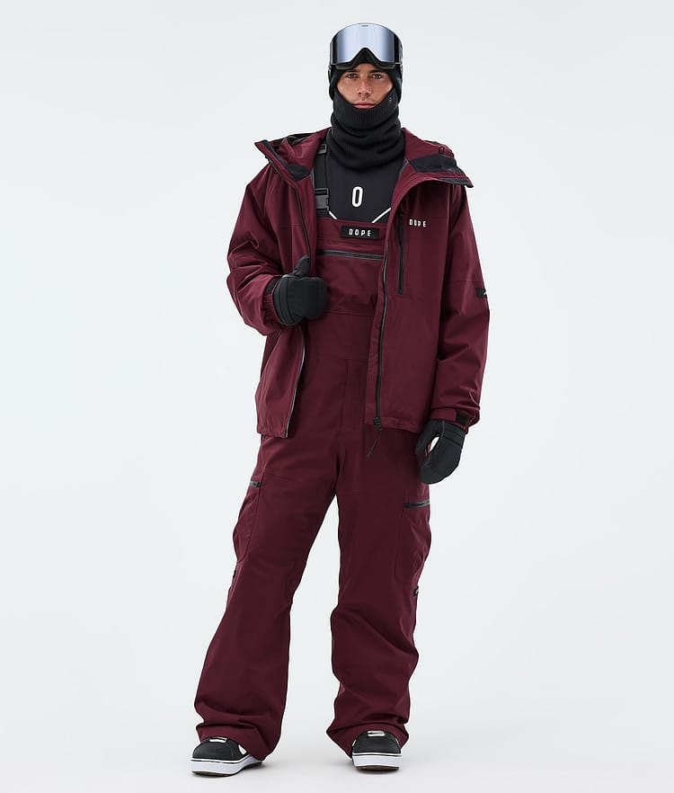 Dope Vertex Lumilautailuhousut Miehet Burgundy, Kuva 2 / 7