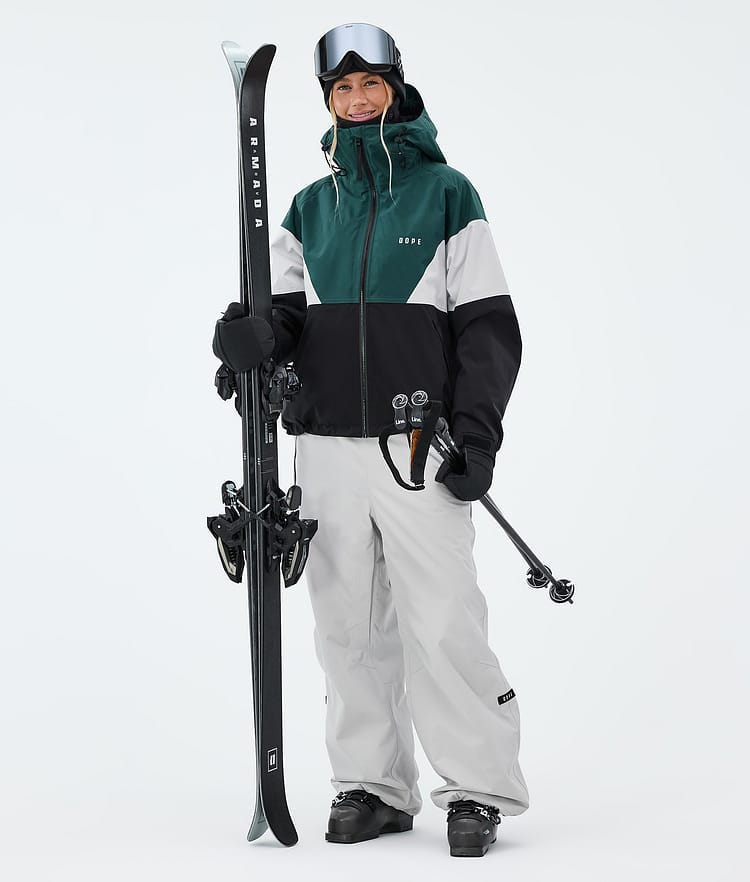 Dope Big W Lasketteluhousut Naiset Light Grey, Image 2 of 5