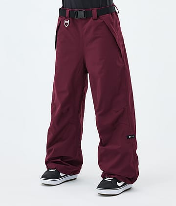 Dope Big W Lumilautailuhousut Burgundy